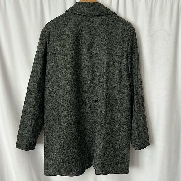 Kristen Blake Cozy Dark Grey Wool Button Up Pea Coat Jacket **Size 14**🌸🌸 - Picture 3 of 5